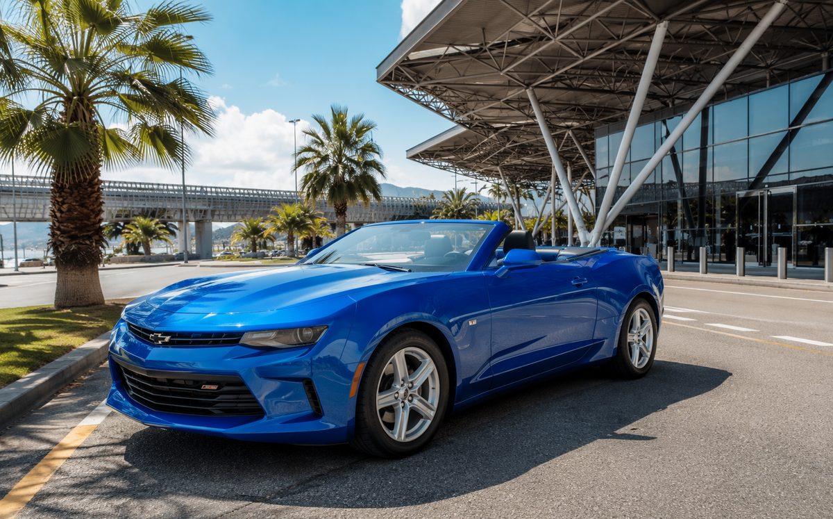 Chevrolet Camaro Cabrio (синий) — фото 1