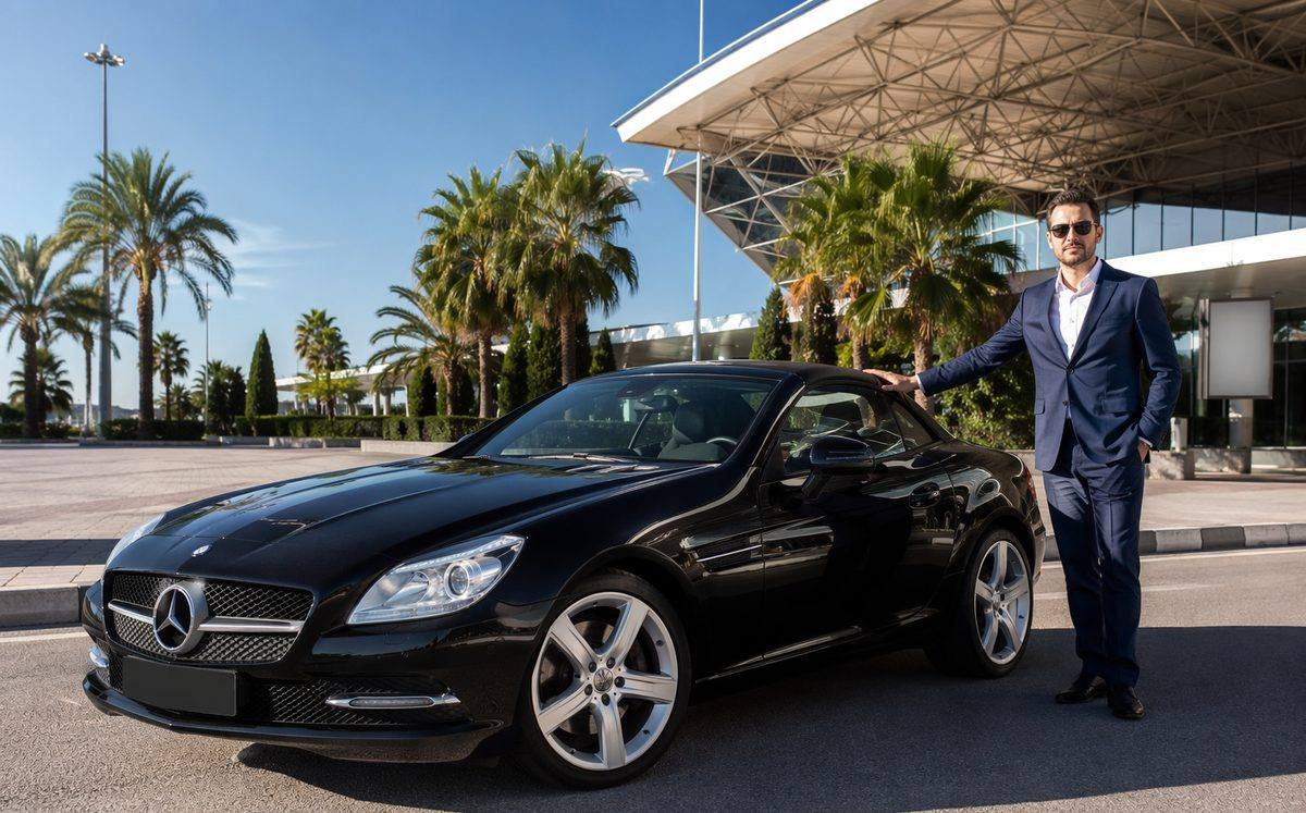 Аренда Мерседес СЛК (Mercedes SLK) в Сочи — родстер, 2 мест, подача в аэропорт Адлер