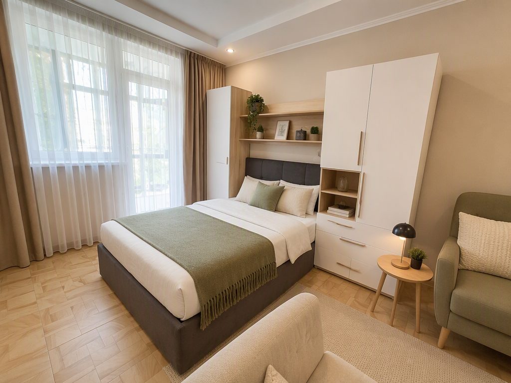 Квартира-студия, 31 м², 3 кровати, Центр — фото 2