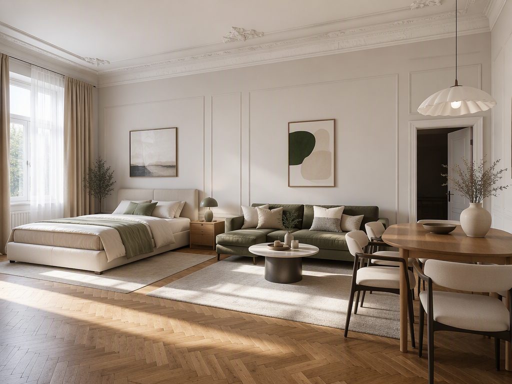 Квартира-студия, 31 м², 3 кровати, Центр — фото 4