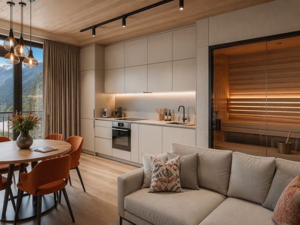 Апартаменты с сауной 74 м², Красная Поляна — фото 3