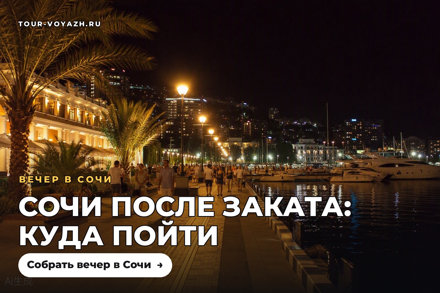 Вечерний Сочи: что делать после заката