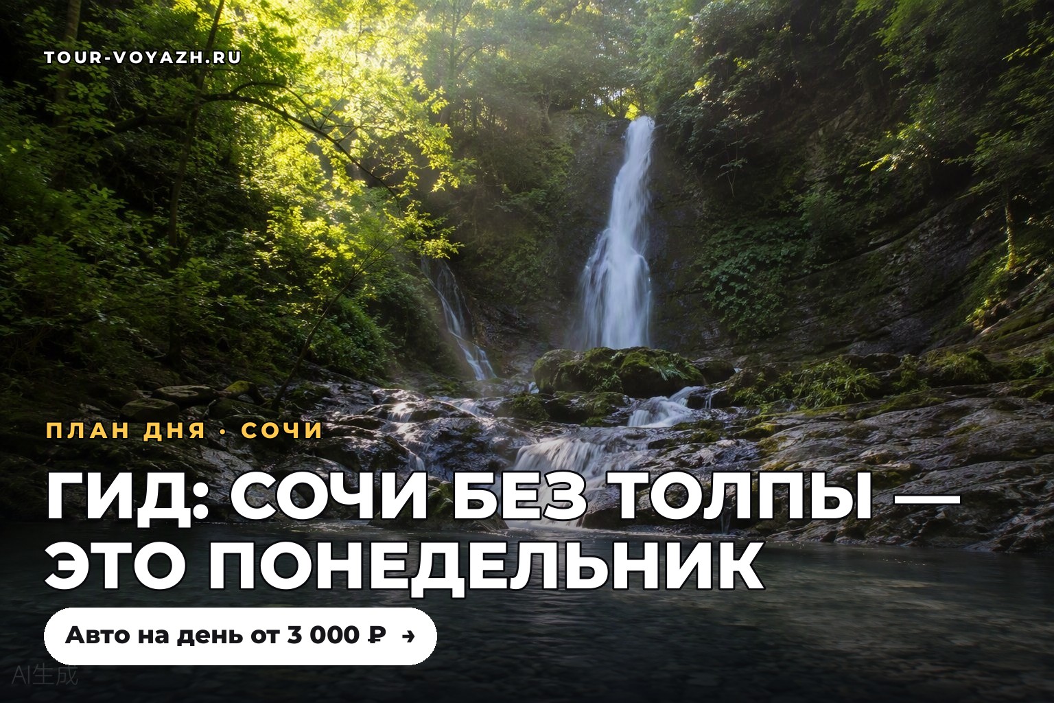 Понедельник в Сочи: день без толп