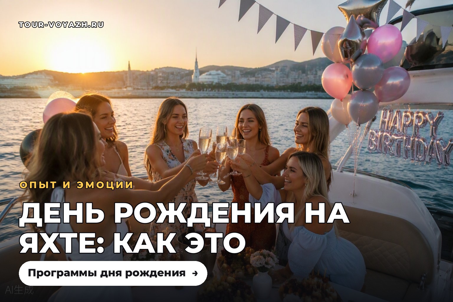 День рождения на яхте: как это выглядит