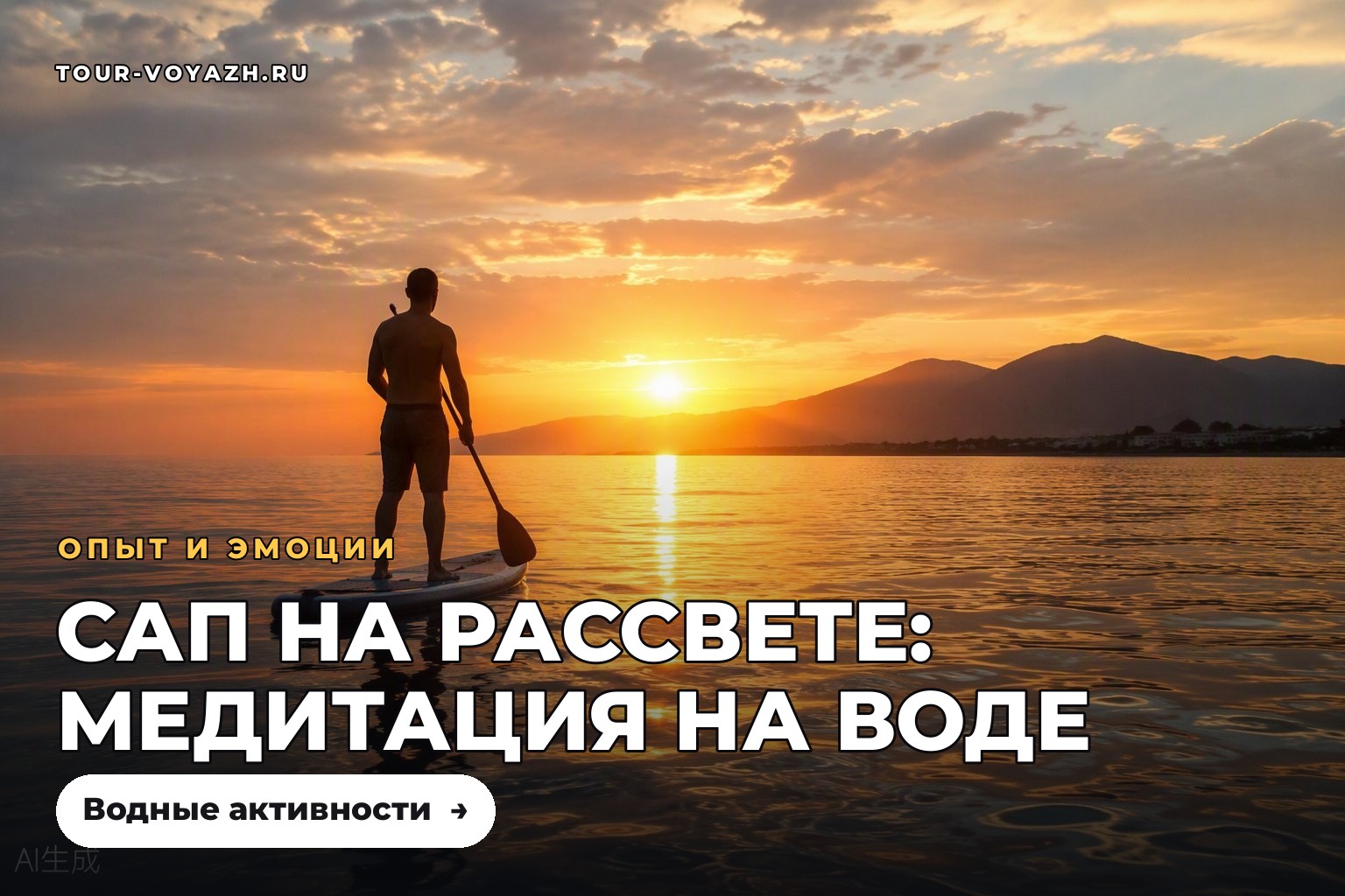 Сапы на рассвете: тихий спорт у моря