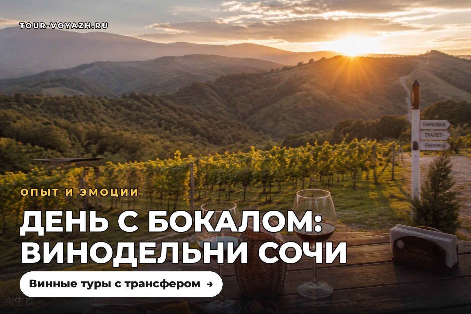 Винодельни под Сочи: день с бокалом