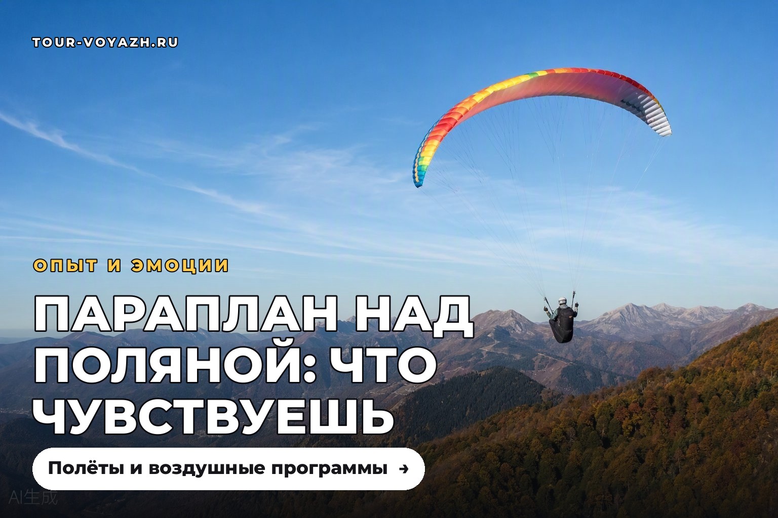 Параплан над Красной Поляной