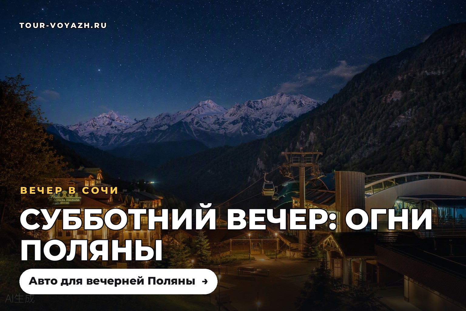 Субботний вечер: огни Поляны