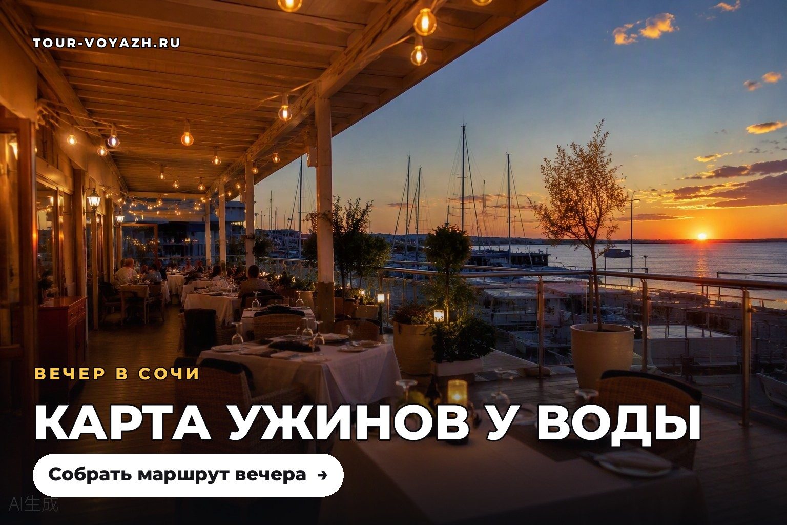 Вечерняя карта: где ужинать у воды