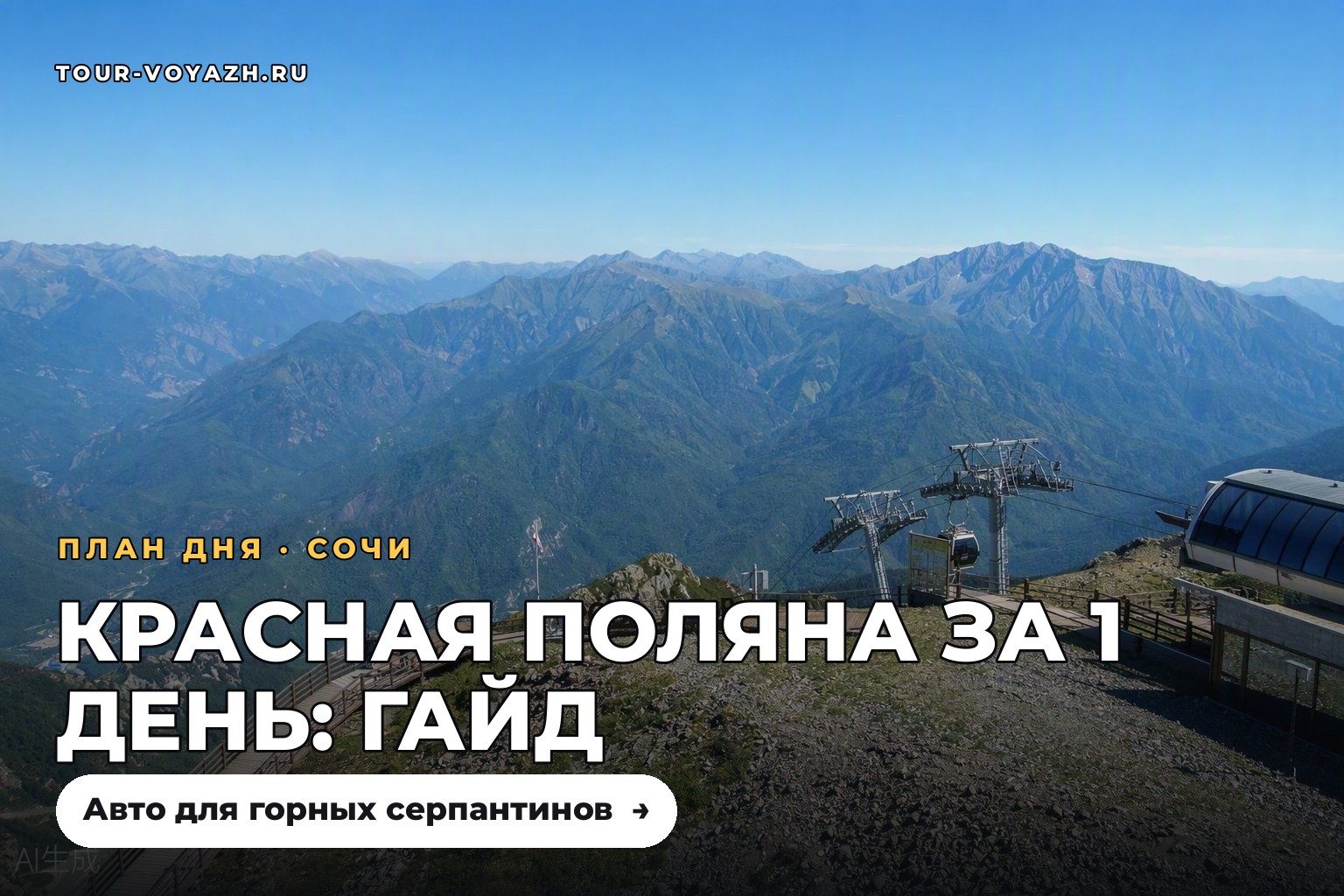 Один день на Красную Поляну: готовый план