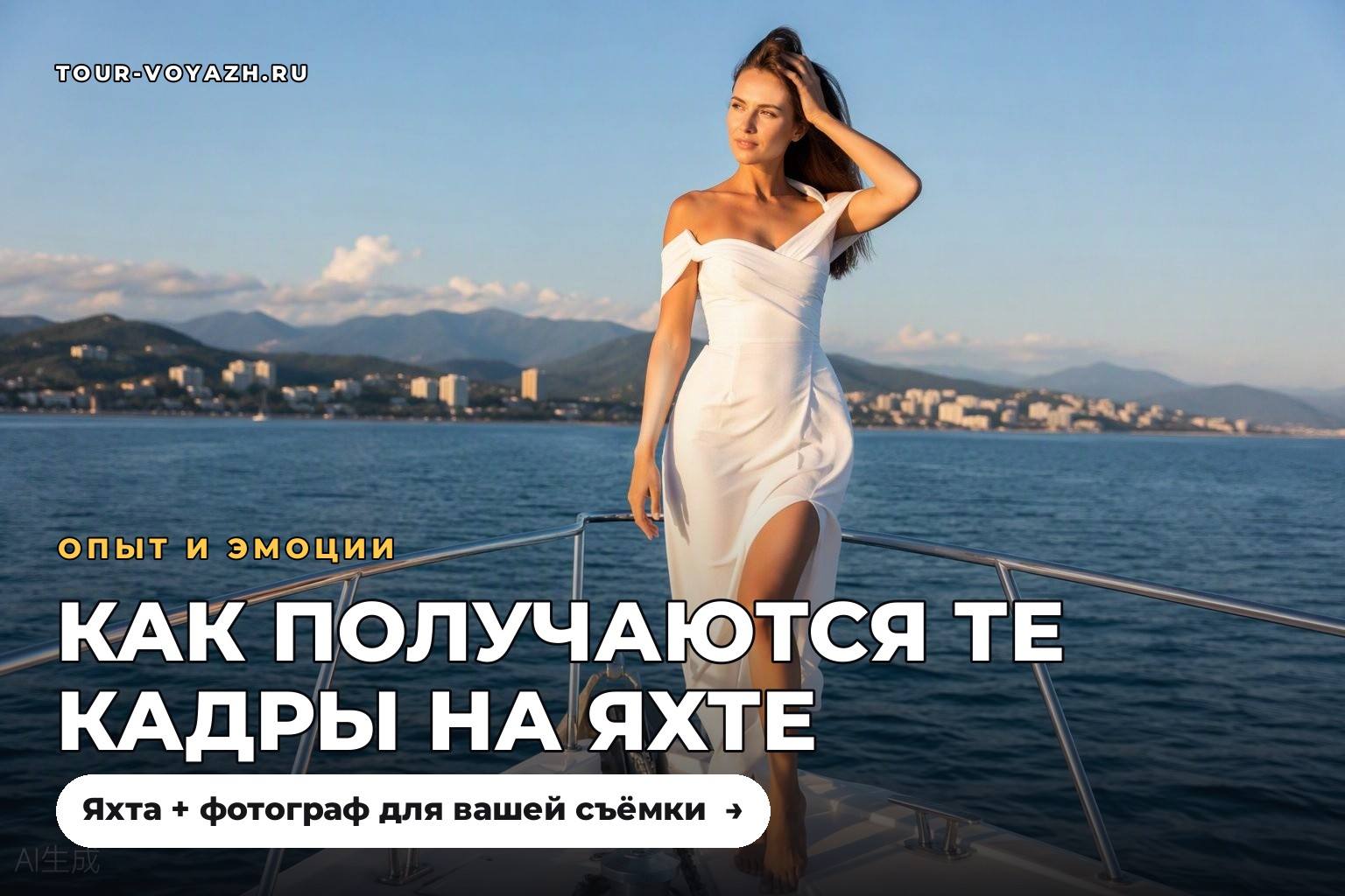 Фотосессия на яхте: как получаются те кадры