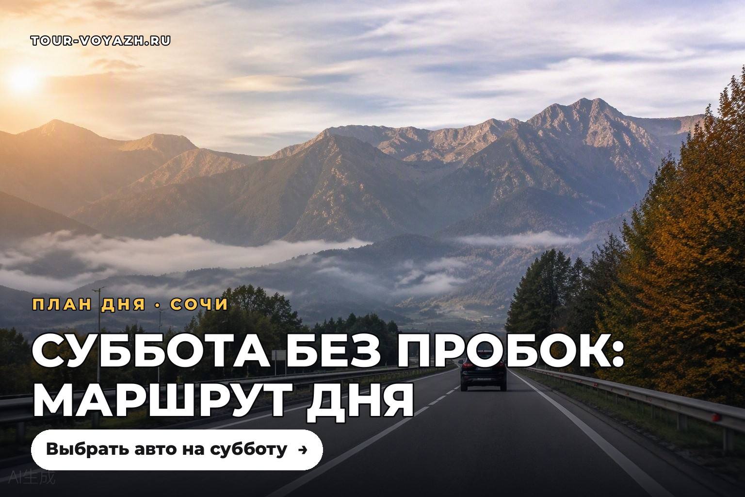 Суббота без пробок: маршрут на день