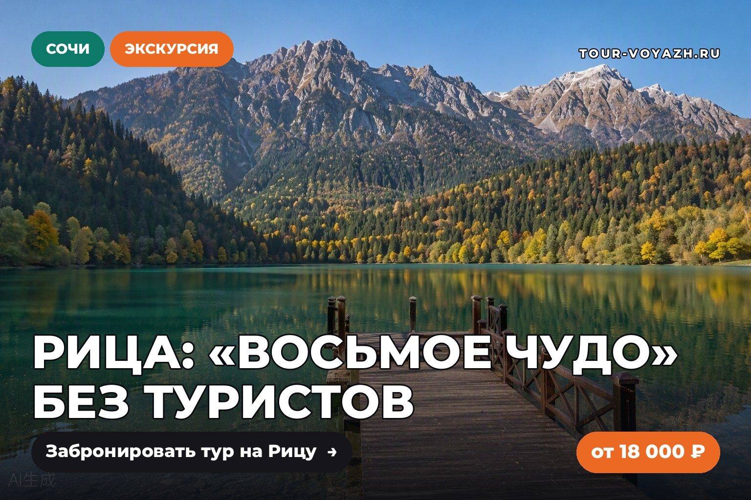Экскурсия дня: к озеру Рица — «восьмому чуду»