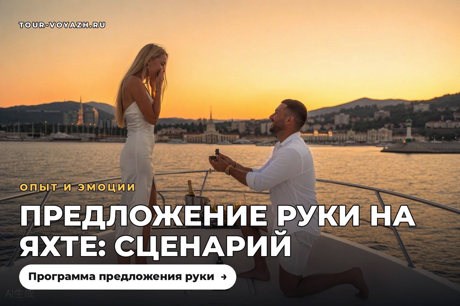 Предложение руки на яхте: сценарий, который работает