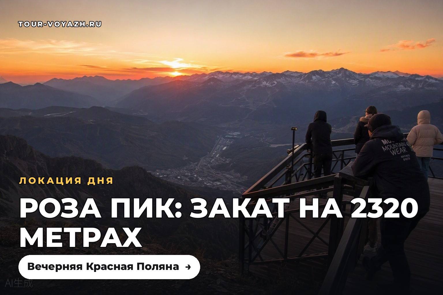 Локация дня: смотровая «Роза Пик» на закате