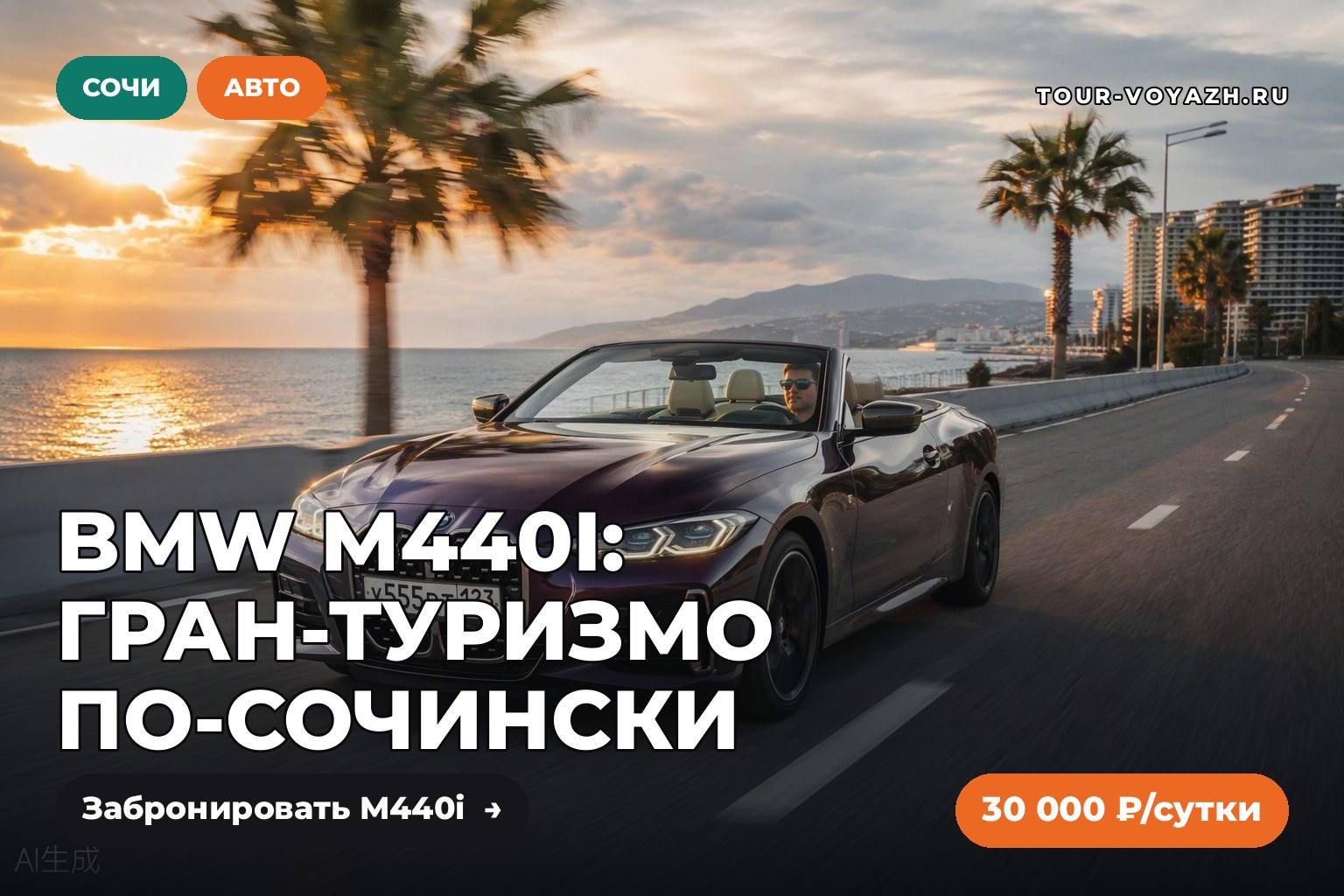 Авто дня: BMW M440i — гран-турismo по-сочински
