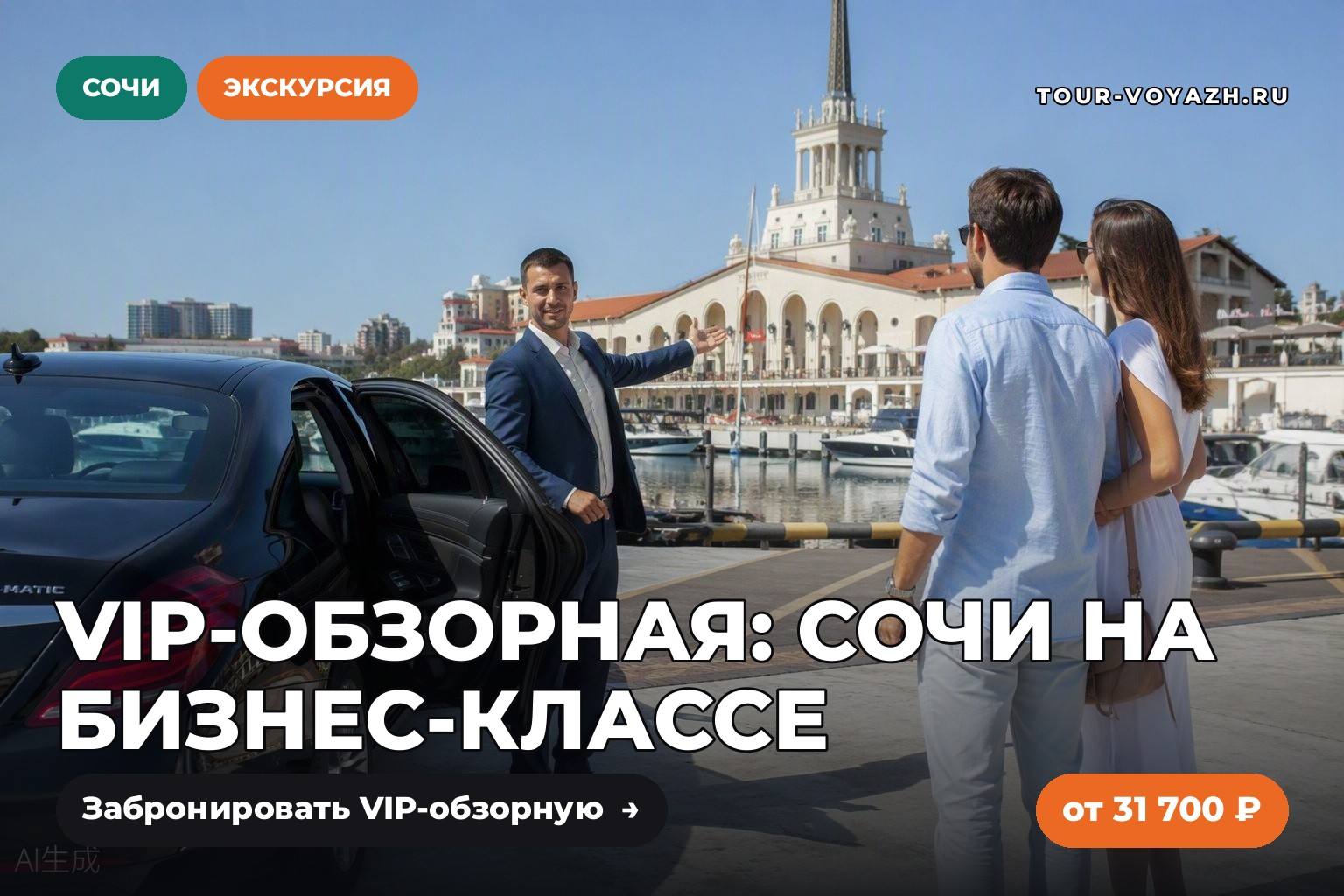 Экскурсия дня: VIP-обзорная по Сочи на бизнес-классе