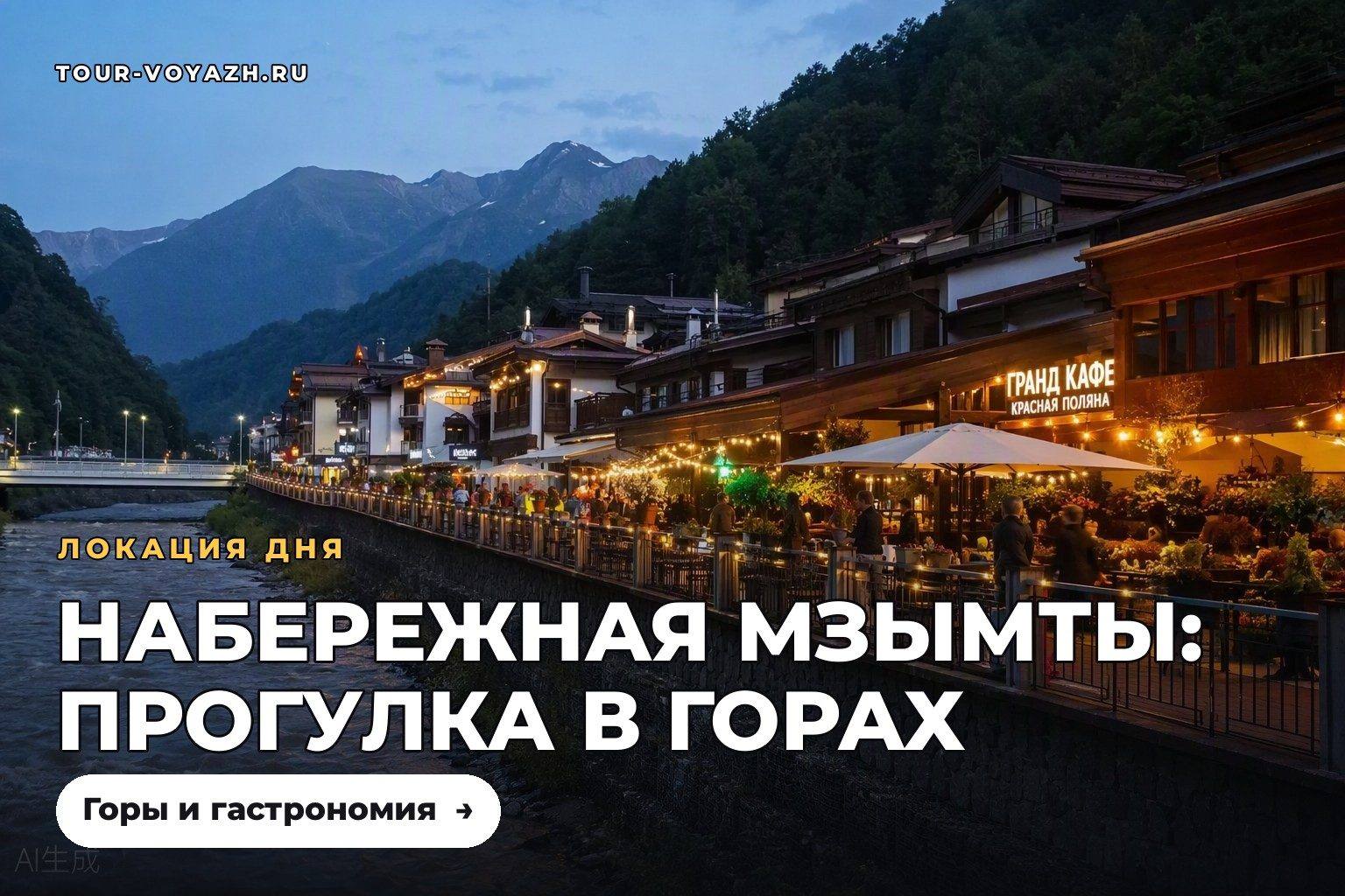 Локация дня: набережная Мзымты в Эсто-Садке