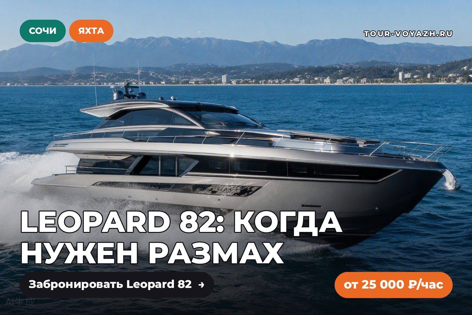 Яхта дня: Leopard 82 — когда нужен размах