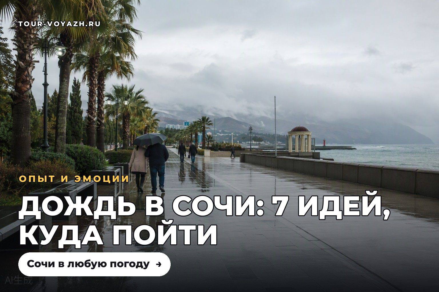 Дождь в Сочи: 7 идей, куда пойти