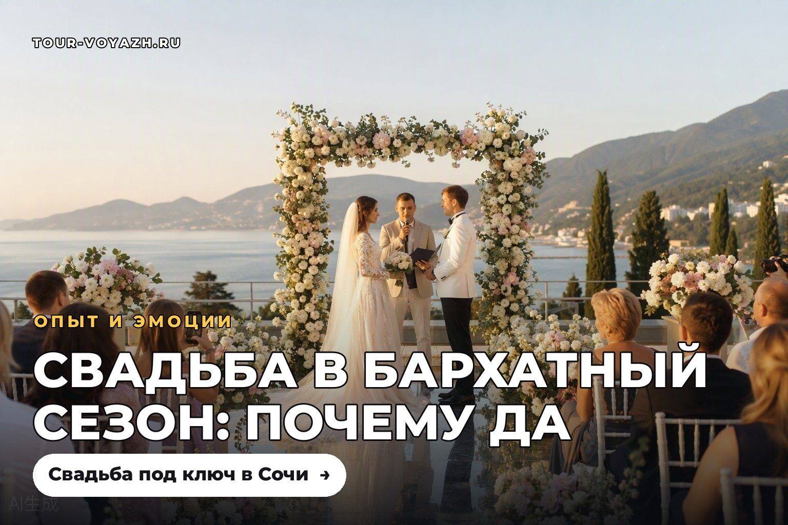 Свадьба в Сочи: почему именно бархатный сезон