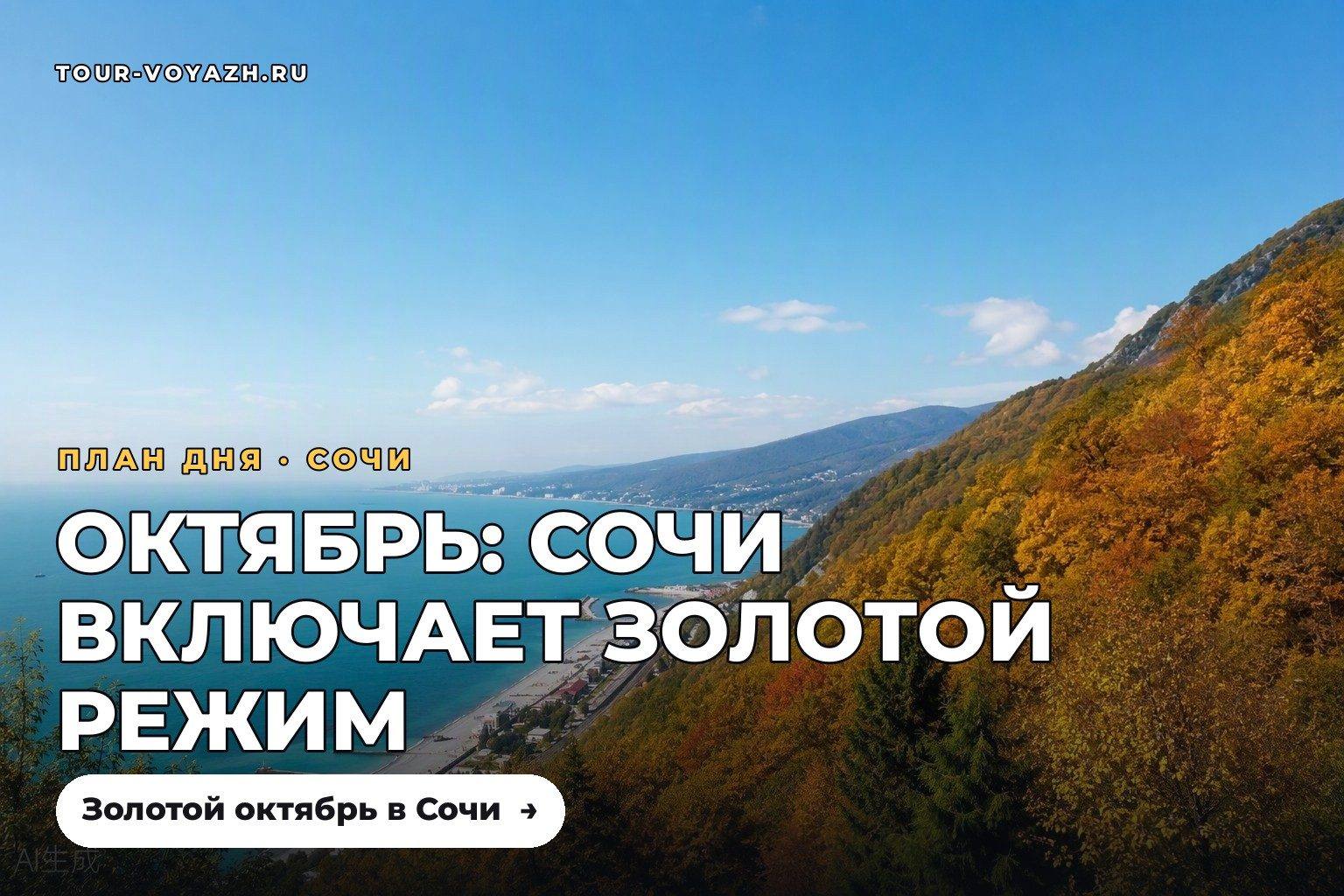 1 октября: Сочи переходит в золотой режим