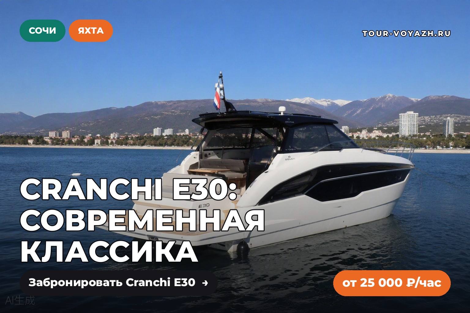 Яхта дня: Cranchi E30 — современная классика